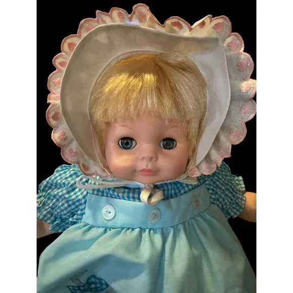 222” Vintage Vogue BABY DEAR ONE Blonde/Blue Eyes Doll Redesigned Face 1965 - Picture 2 of 15